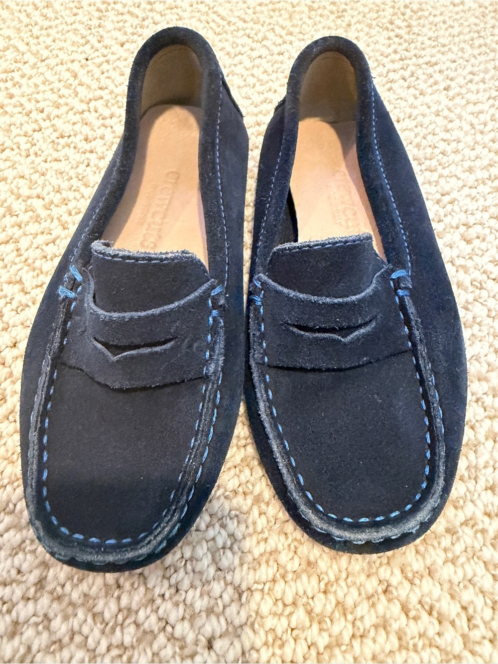 Crewcuts Blue suede loafer
